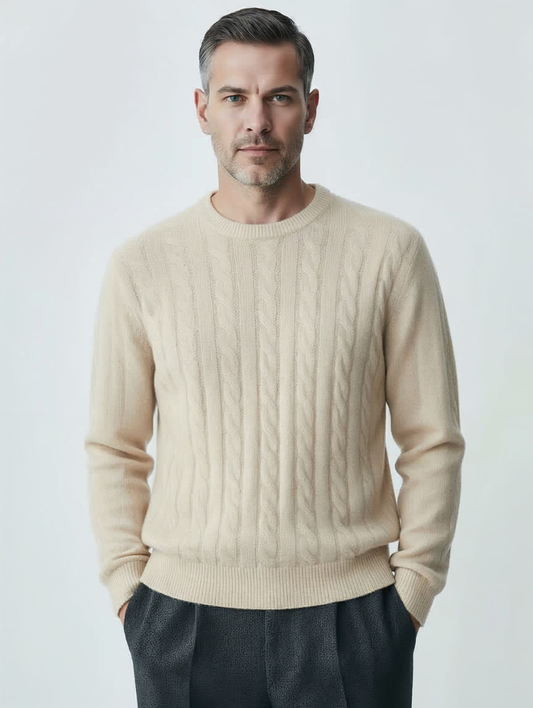 Cashmere Cable-Knit Sweater