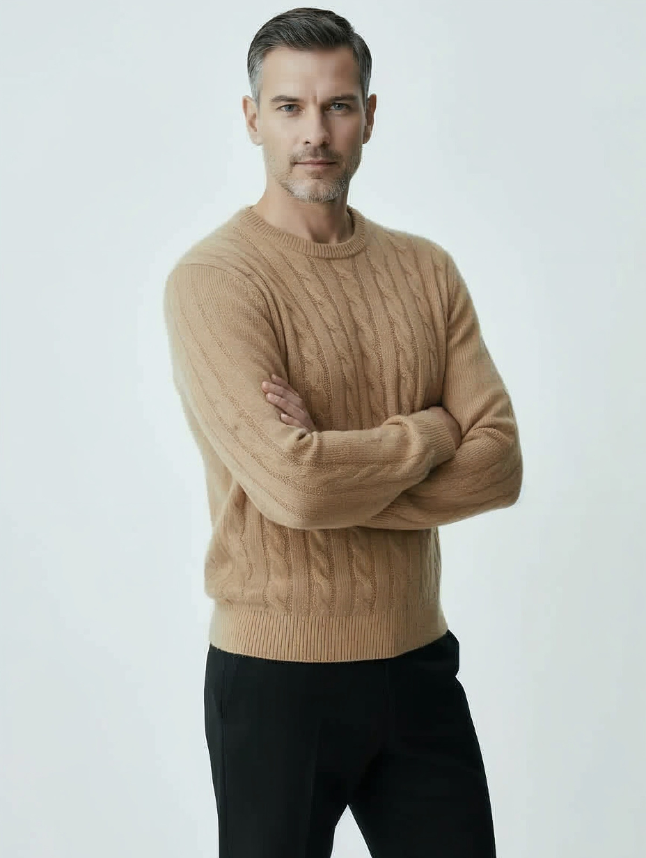 Cashmere Cable-Knit Sweater