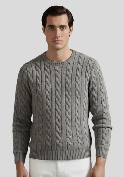 Pure Cashmere Cable-Knit Sweater