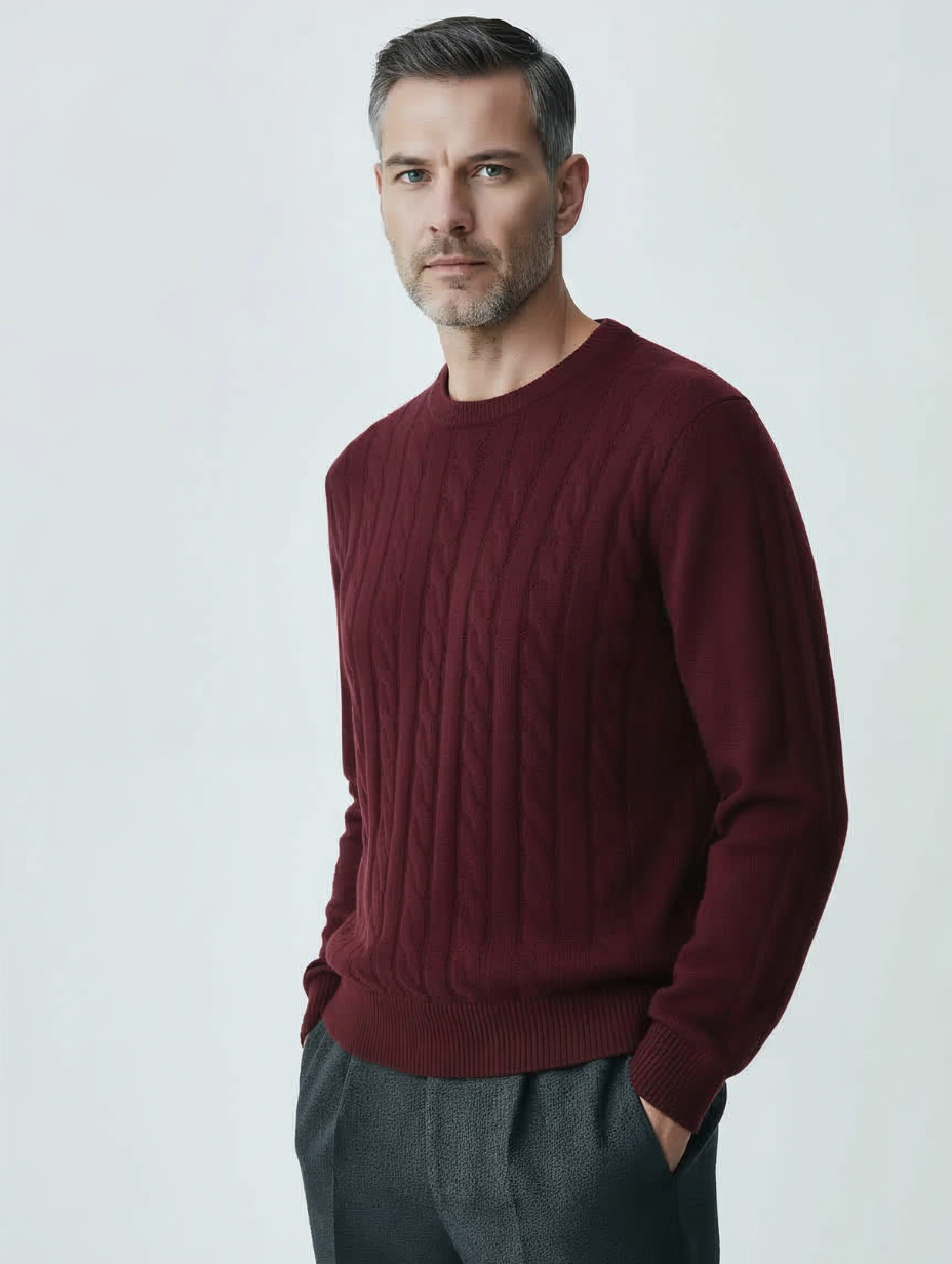Cashmere Cable-Knit Sweater