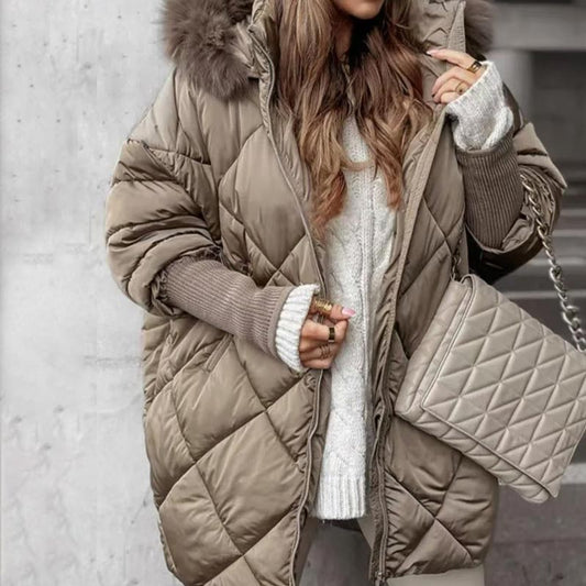 Aurora™ | Quilted Parka Coat with Knitted Sleeves