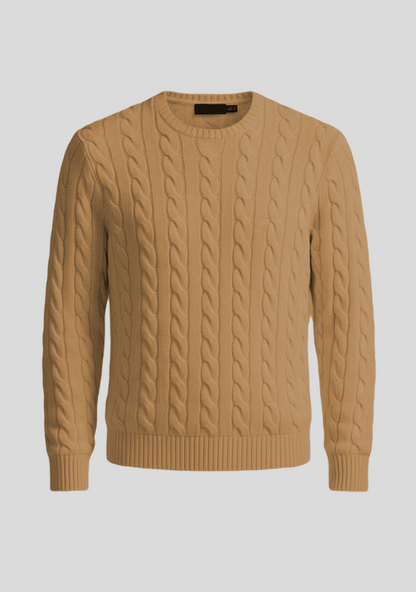 Pure Cashmere Cable-Knit Sweater