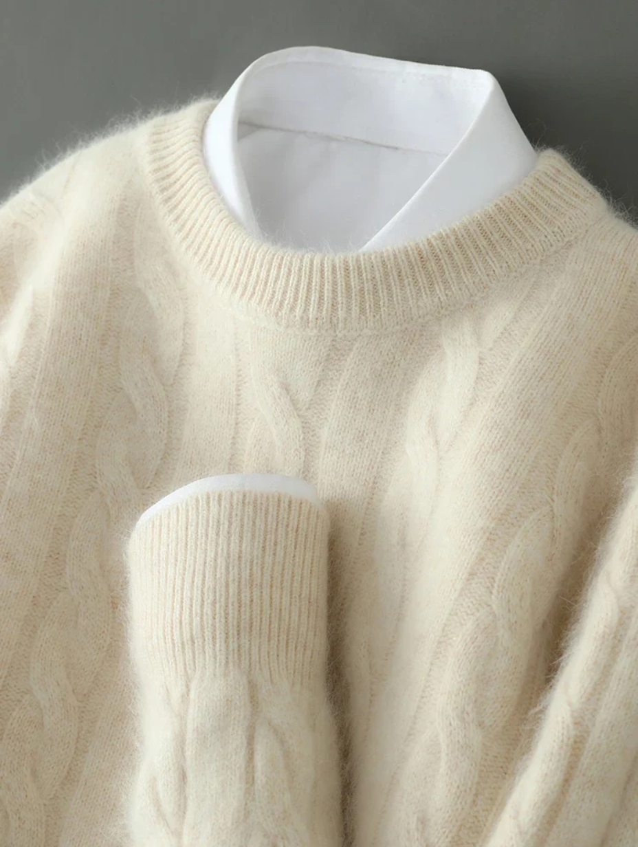 Cashmere Cable-Knit Sweater