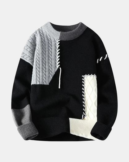 Erick | Trendy Patchwork Sweater
