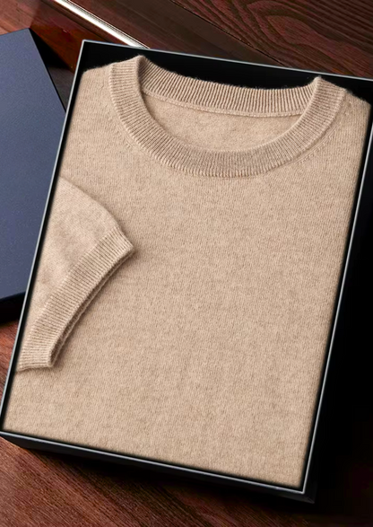 PREMIUM CASHMERE CLASSIC CREWNECK T-SHIRT