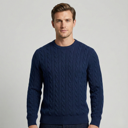 Pure Cashmere Cable-Knit Sweater