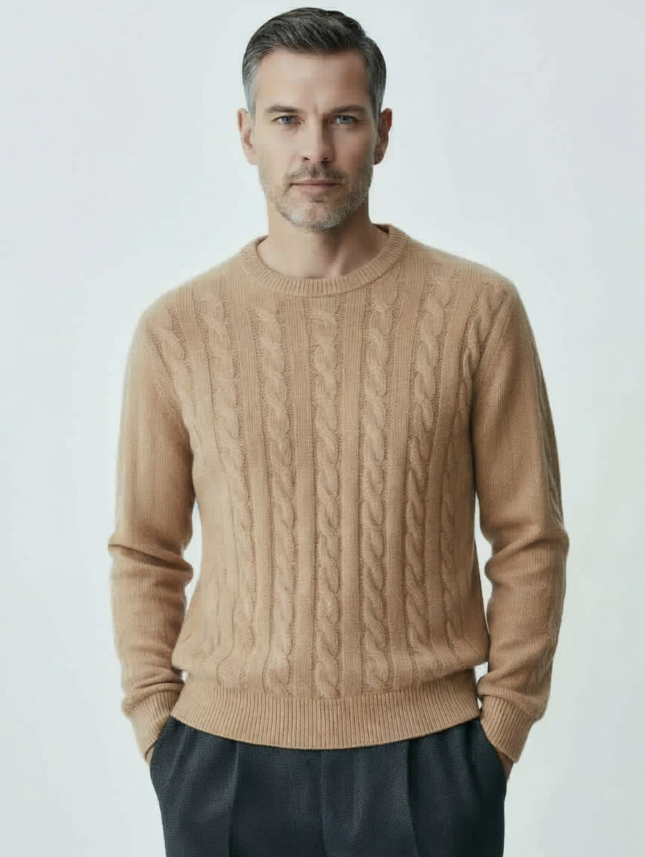 Cashmere Cable-Knit Sweater