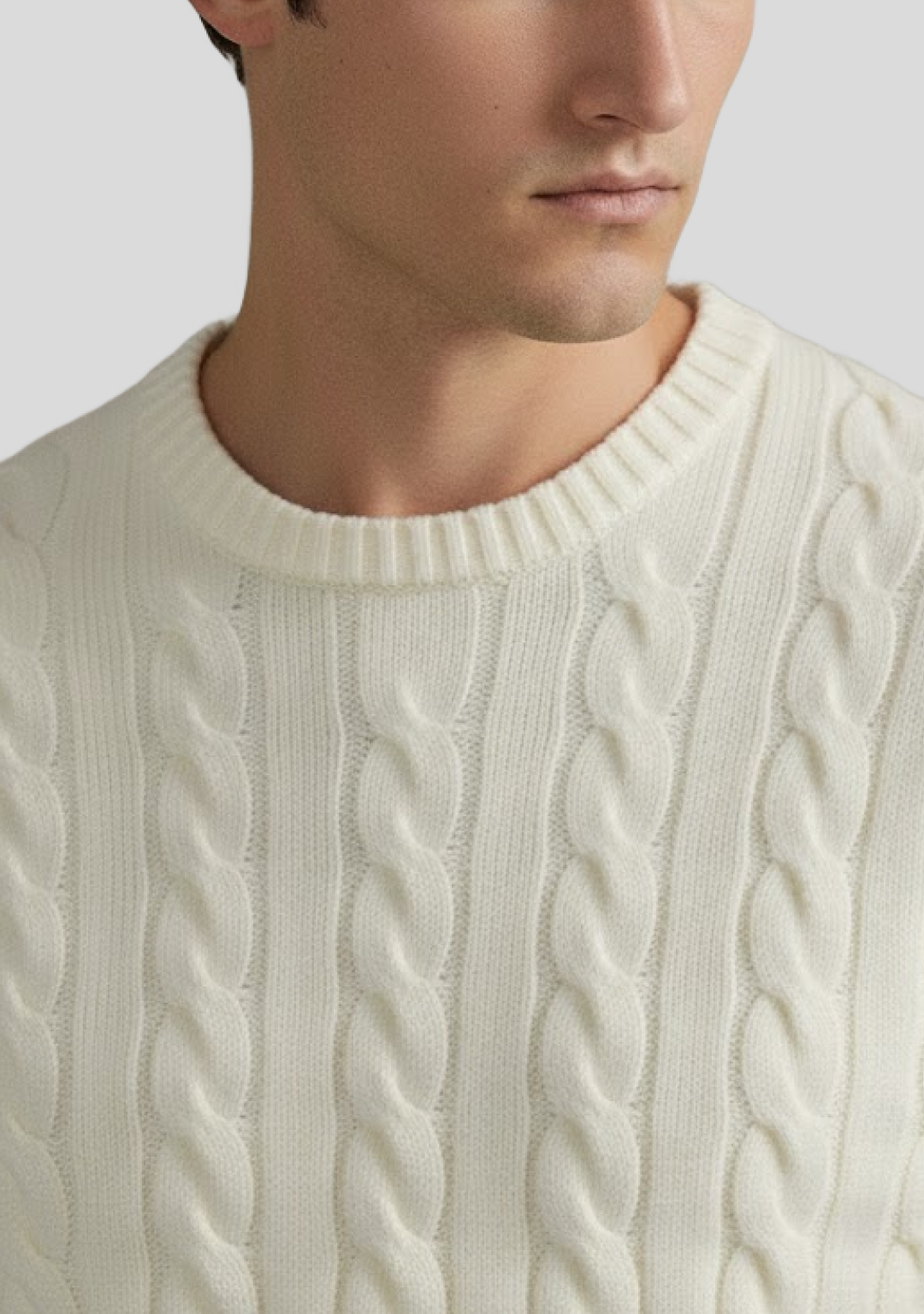 Pure Cashmere Cable-Knit Sweater