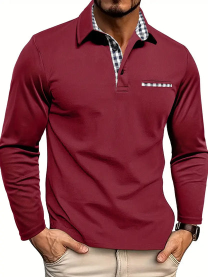 Long-Sleeve Polo Shirt