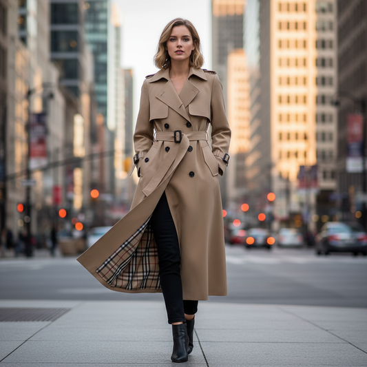 Jualita | Classic Women’s Trench Coat | Timeless Elegance & Style