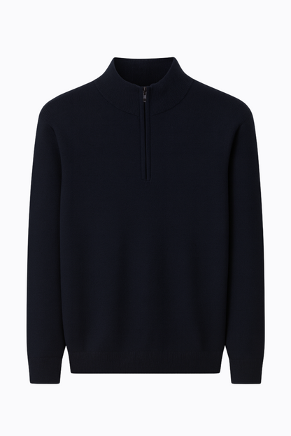 100% Merino Wool Half-Zip Sweater