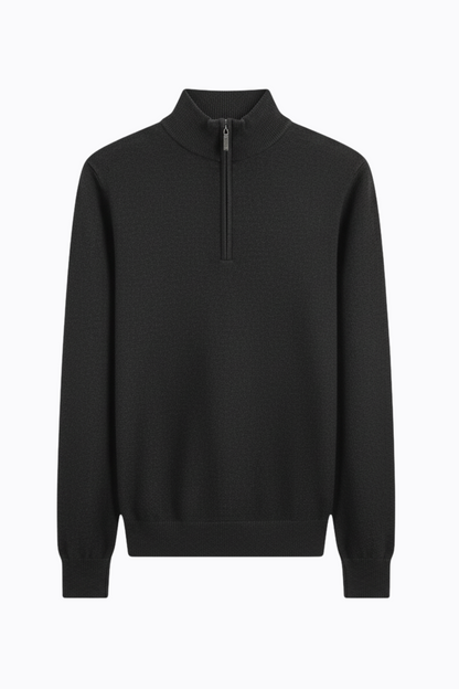 100% Merino Wool Half-Zip Sweater