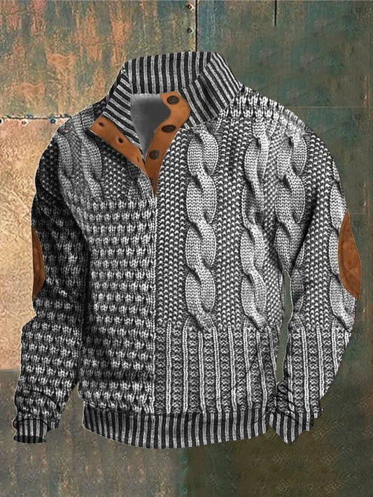 Lionel | Cozy Patterned Knit Sweater