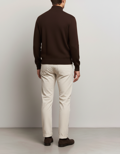 100% Merino Wool Half-Zip Sweater